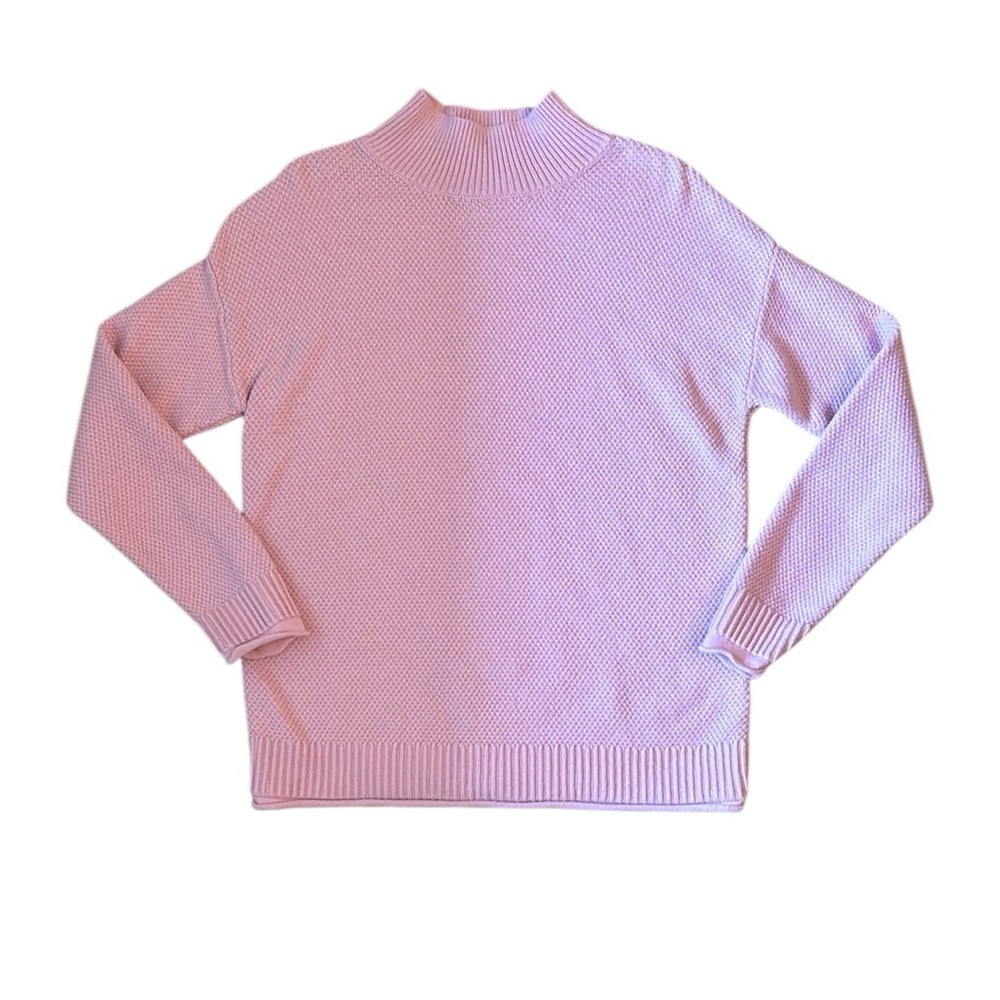 Fashion Pink Ribbed Knit Turtleneck Women’s Size Small